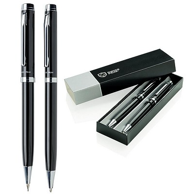 Set de pix metalic cu creion mecanic Swiss Peak - P610491 seturi de pixuri metalice cu creioane mecanice de lux P610491