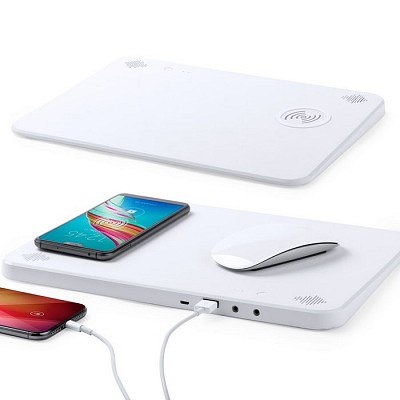 Mouse pad cu incarcator wireless si speaker pentru telefon - V3973 mouse pad uri cu incarcator wireless de telefon V3973