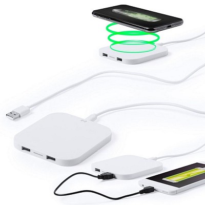 Incarcator wireless cu 2 iesiri USB - V3840 incarcatoare wireless cu 2 porturi USB V3840