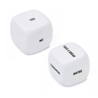 Cub antistres cu forma cubuca de zar - V2556 obiecte antistres cu forma de zar V2556