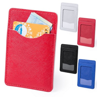 Port card cu 2 comparimente - V0497 portcard uri promotionale V0497 din imitatie de piele