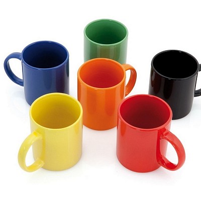 Cani colorate cu maner rotund - V8507 V8507 cani promotionale ceramice colorate