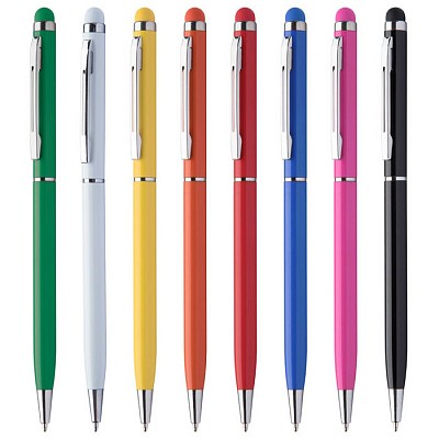 Pix din aluminiu cu varf touch pen - AP741524 pixuri metalice colorate cu varf touch pen AP741524