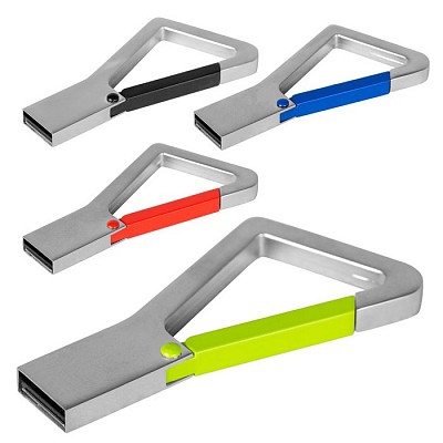 USB memory stick cu forma de carabina - V3811 stick uri USB metalice de 64gb cu carabina V3811