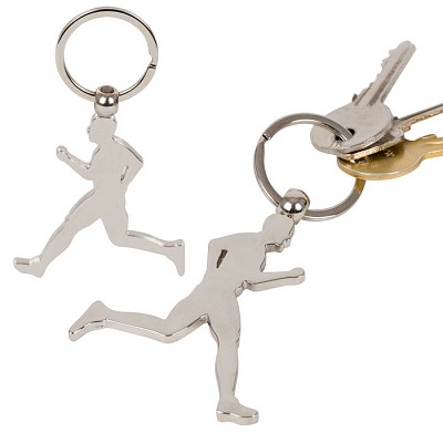 Breloc cu forma de alergator cu cutie cadou - V9413 brelocuri metalice cu forma de alergator V9413
