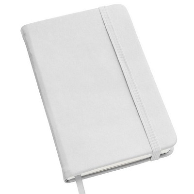 Carnetel alb A5 cu bloc de 96 pagini - V2962 carnetele A5 promotionale albe cu 96 de file V2962