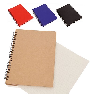Carnetel colorat A5 cu spira metalica - V2581 carnetele A5 cu spira si coperti colorate V2581