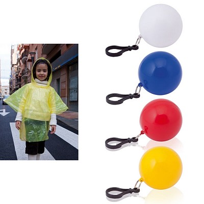 Pelerina de ploaie pentru copii in bila din plastic - V4622 pelerine de copii in bila colorata din plastic V4622
