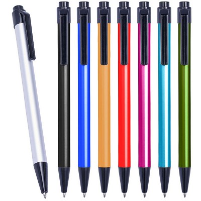 Pix din plastic cu capat touch pen - V1918 pixuri promotionale colorate cu touch pen V1918