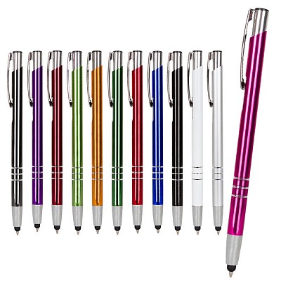 Pix metalic subtire cu varf touch pen - V1744 pixuri metalice cu varf touch pen V1744