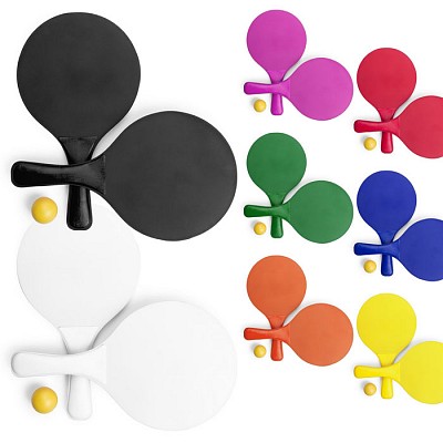 Set de 2 palete de tenis cu minge - V9677 seturi de palete de tenis colorate V9677
