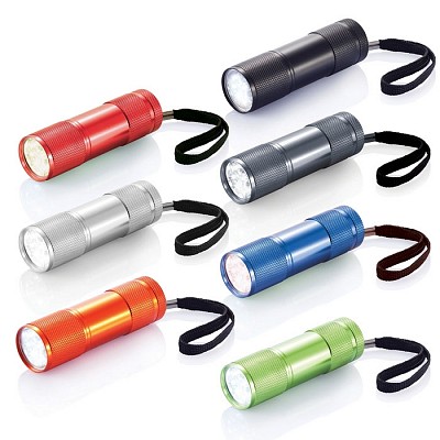 Lanterna de buzunar cu 9 becuri LED - V5771 lanterne metalice colorate de buzunar V5771