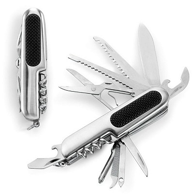 Briceag de buzunar din otel inoxidabil cu 11 accesorii pliabile - V4614 briceaguri multifunctionale din otel inoxidabil V4614