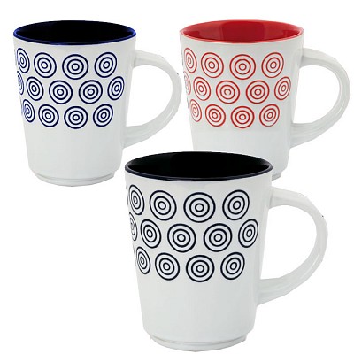 Cana conica cu interior si design colorat - 7050 cani ceramice conice cu interior colorat 7050