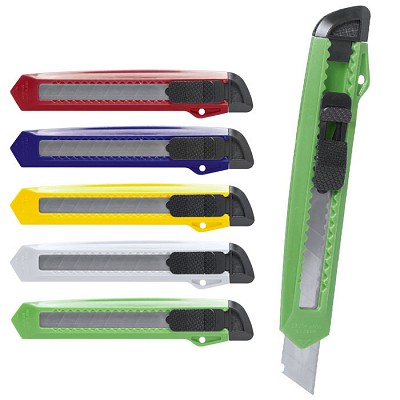 Cutter de birou cu carcasa din plastic colorata si lama lata - AP781692 cuttere promotionale colorate AP781692