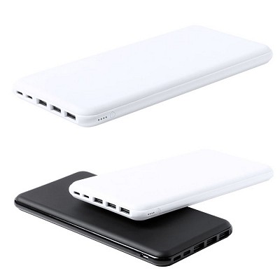 Power bank din plastic cu capacitate de 20000 mAh - AP781883 powerbank uri promotionale cu 4 porturi USB AP781883