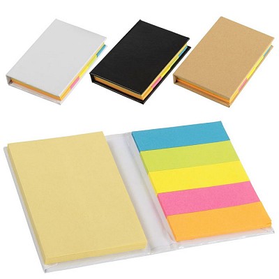 Blocnotes cu pagini galbene si etichete colorate - V2953 blocnotesuri cu etichete colorate V2953