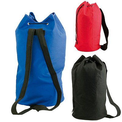 Rucsac marinaresc cu forma cilindrica si inchidere cu snur - V4381 rucsaci marinaresti promotionali V4381
