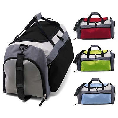 Geanta sport cu bareta de umar detasabila - V4179 genti promotionale sport bicolore din poliester V4179