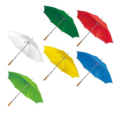 Umbrela automata cu maner drept din lemn - 00410 umbrele promotionale cu maner drept din lemn 00410