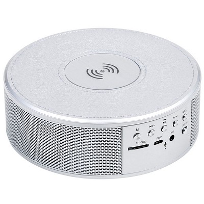 Boxa audio portabila multifunctionala cu incarcator wireless - V3885 V3885 boxe audio portabile cu incarcator wireless pentru telefon