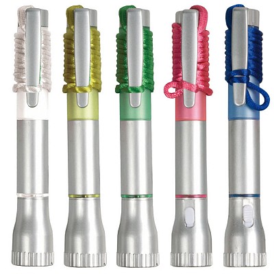 Pix din plastic cu capac de protectie si capat cu lanterna - 12847 pixuri promotionale cu lanterna LED 12847