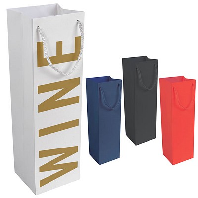 Punga de cadou pentru o sticla de vin - 17151 pungi promotionale pentru sticle de vin 17151