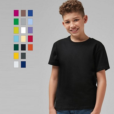 tricouri promotionale de copii cu maneci scurte si guler rotund F17252