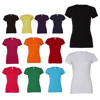 tricouri promotionale de dama colorate din bumbac F13106