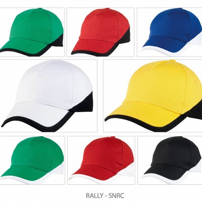 Sapca unisex bicolora cu 5 panele - Rally SNRC SNRC Sapca Promotionala bicolora cu 5 panele din bumbac Rally Serie Graffic