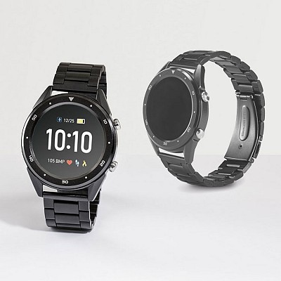 Ceas smart cu bratara din otel inoxidabil - 57431 ceasuri unisex smart watch cu baterie reincarcabila 57431