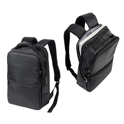 Rucsac cu multiple buzunare si barete buretate - 0819640 rucsaci dreptunghiularo cu compartiment de laptop 0819640