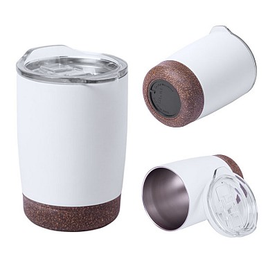 Pahar din otel inoxidabil cu capac transparent - AP721399 AP721399 pahare promotionale metalice cu capac