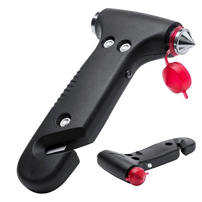 Ciocan de urgenta cu LED alb si cutter pentru centura - AP781551 ciocane de urgenta auto cu lanterna LED AP781551