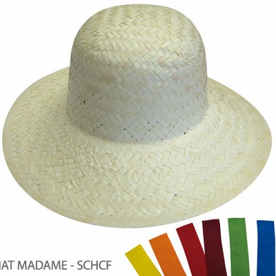 SCHCF Palarii de dame din paie Classic Hat Madame Serie Graffic