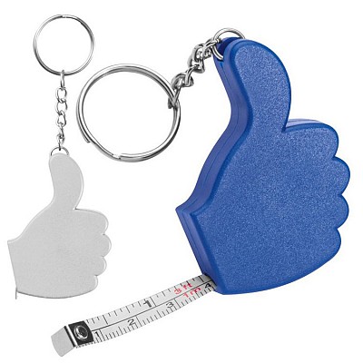 Breloc cu ruleta retractabila de 1 metru si forma de like - 0423 brelocuri cu ruleta retractabila de 1 metru 0423