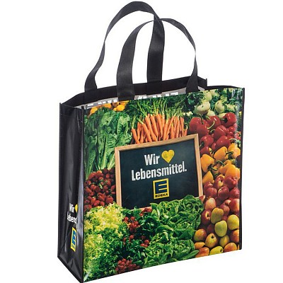 Sacosa de cumparaturi din material laminat cu burduf de 12 cm - 0532 sacose promotionale din material laminat cu burduf de 12 cm 0532