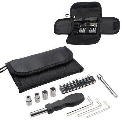 Trusa de scule cu multiple accesorii - 0849 seturi de surubelnita cu imbusi in husa neagra 0849