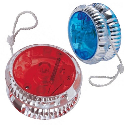 Jucarie YoYo din platic transparent cu LED - 0852 jocuri de Yo Yo din plastic cu lumina LED 0852