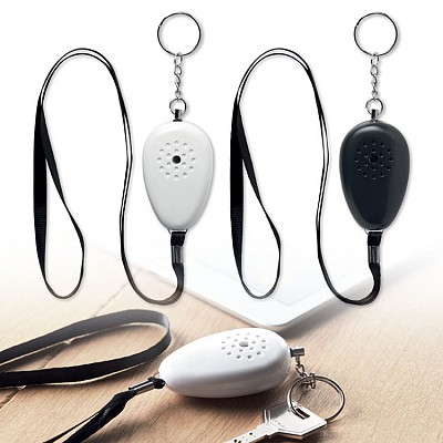 Breloc din plastic cu alarma si lanyard - MO9148 brelocuri cu alarma din plastic MO9148