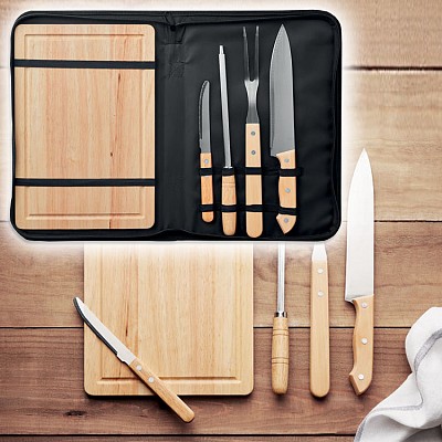 Set de tocator cu tacamuri pentru gratar - MO9686 seturi de tocatoare cu tacamuri pentru gratar MO9686
