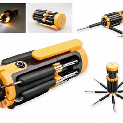 Lanterna multifunctionala cu 8 surubelnite pliabile - 82479 lanterne de buzunar cu surubelnite pliabile 82479