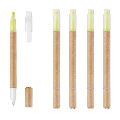 Pix ecologic cu marker inclus - MO9895 pixuri ecologice din hartie reciclata cu marker MO9895