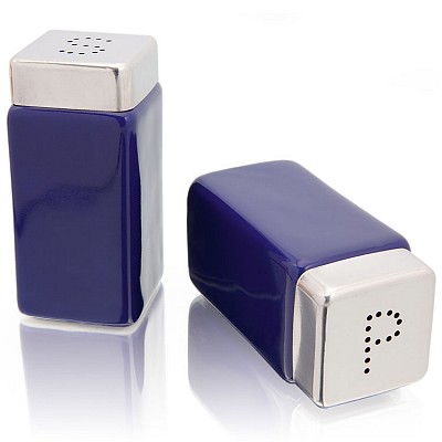 Set de solnita cu pipernita din ceramica cu capac metalic - AP791094 seturi de solnite din ceramica cu capac metalic AP791094