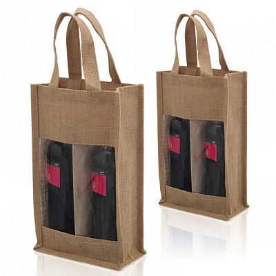 Sacosa din iuta pentru 2 sticle - AP791090 sacose din iuta pentru 2 sitcle de vin AP791090