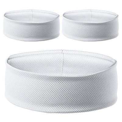 Banderola elastica pentru cap realizata din poliester - AP781852 benzi albe elastice pentru incheietura mainii AP781852