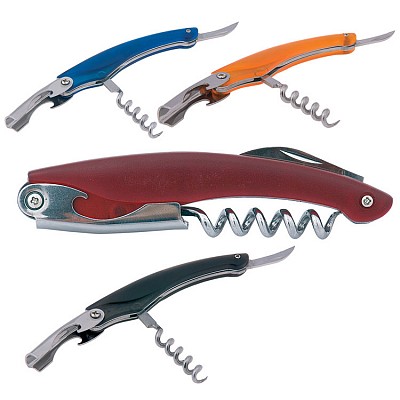 Tirbuson de sticle cu maner din plastic colorat - AP761674 desfacatoare de sticle cu maner din plastic colorat AP761674