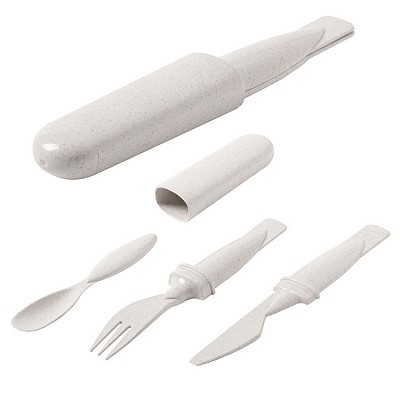 Set de 3 tacamuri ecologice din fibre din lemn de bambus - AP721684 seturi de 3 tacamuri ecologice AP721684