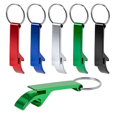 Breloc metalic cu desfacator de sticle si inel metalic pentru chei - AP721634 brelocuri metalice cu desfacator de sticle AP721634