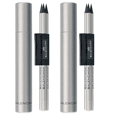Set de 3 creioane de lux marca Balenciaga cu etui tubular cu capac - AP791858 creioane promotionale de lux Balenciaga AP791858